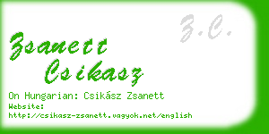 zsanett csikasz business card