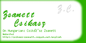 zsanett csikasz business card